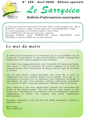 image de N° 105 - Avril 2026 - Edition spéciale Elections municipales